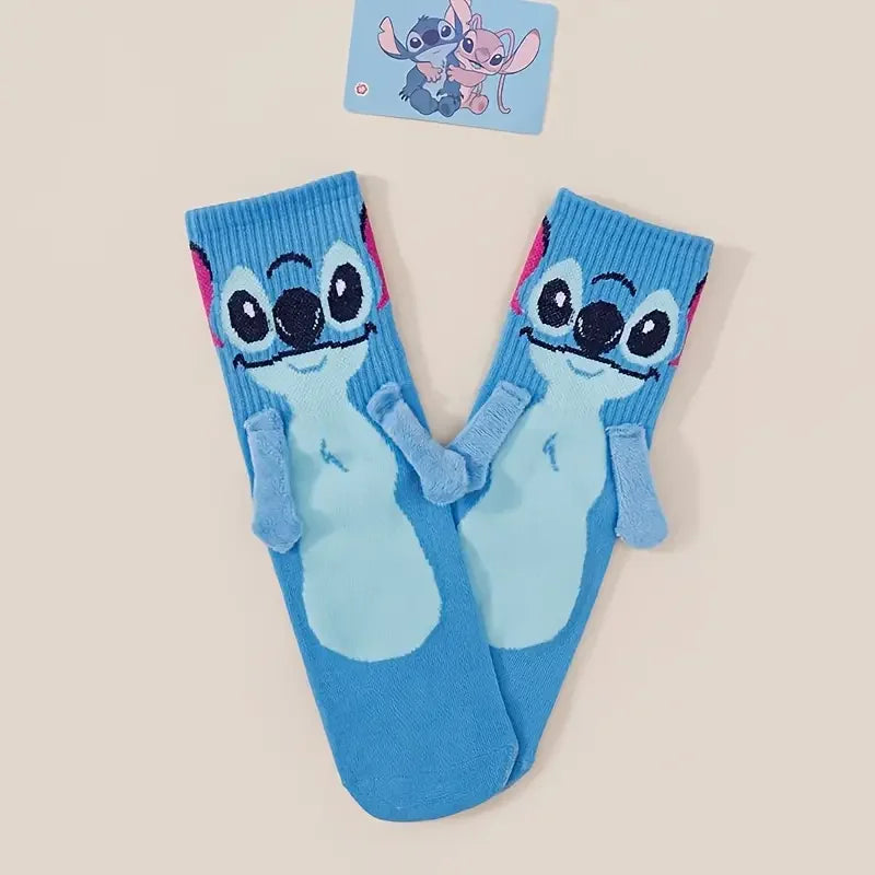 2 Paar Socken mit Stitch/Lilo-Motiv