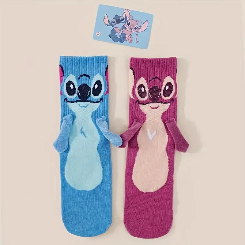 2 Paar Socken mit Stitch/Lilo-Motiv
