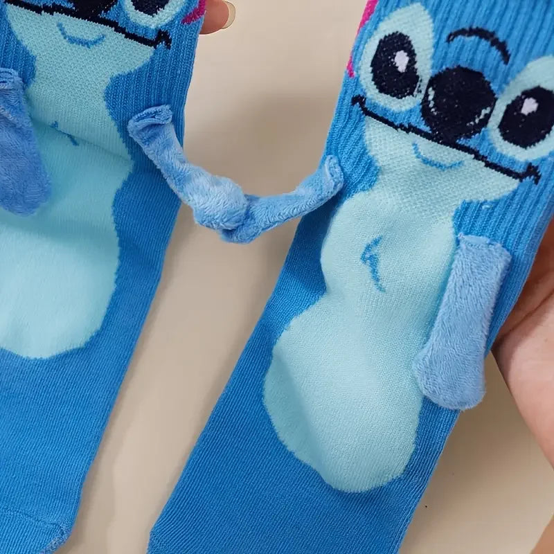 2 Paar Socken mit Stitch/Lilo-Motiv