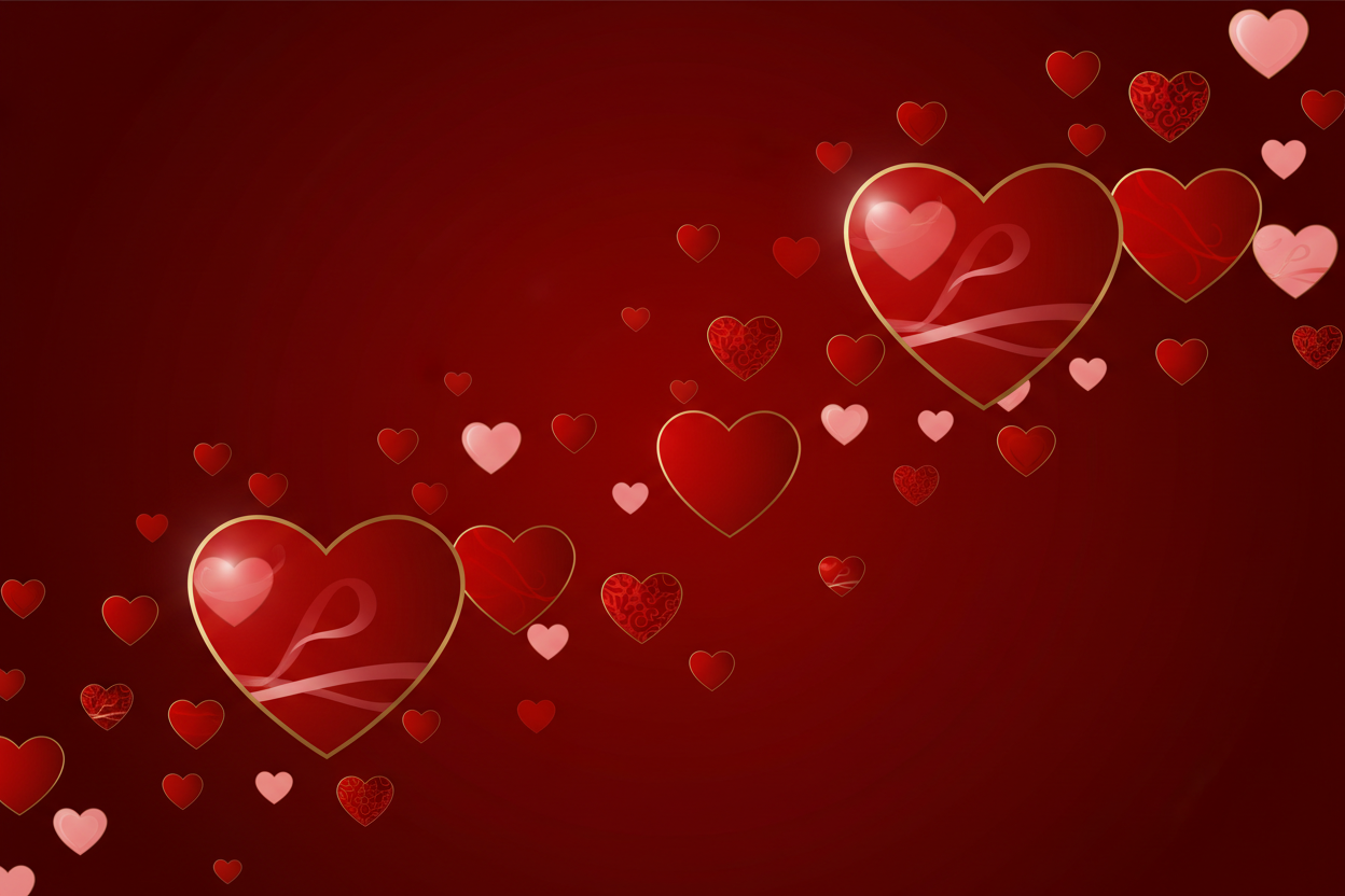 Hintergrundbild mit Herzen